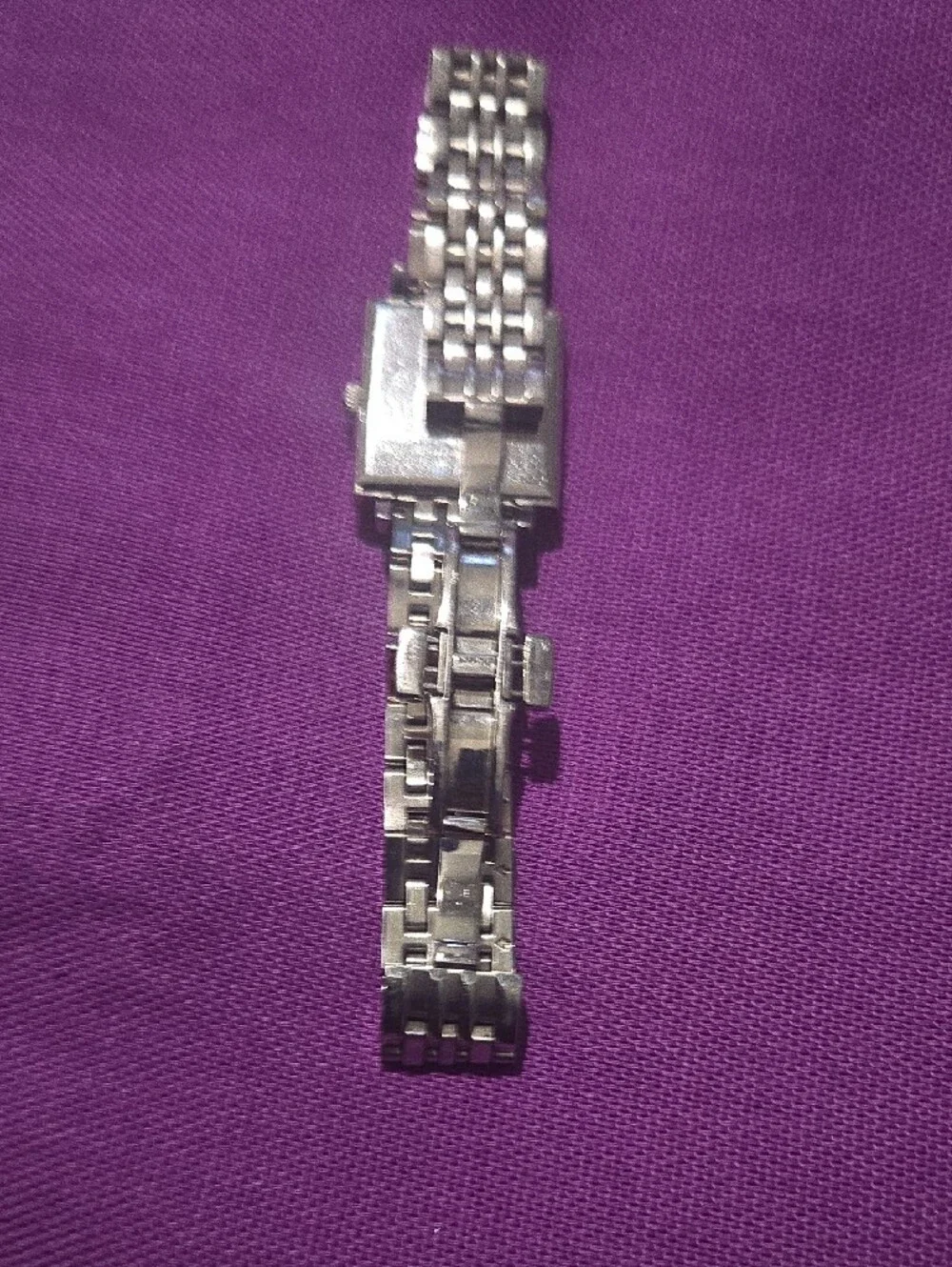 Burberry Silver Stainless Steel Women’s Square Bracelet Watch